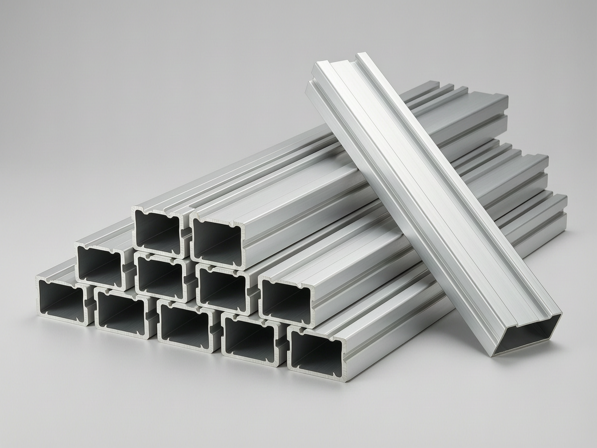 Anodized aluminium extrusion profiles for solar panel mounting rails